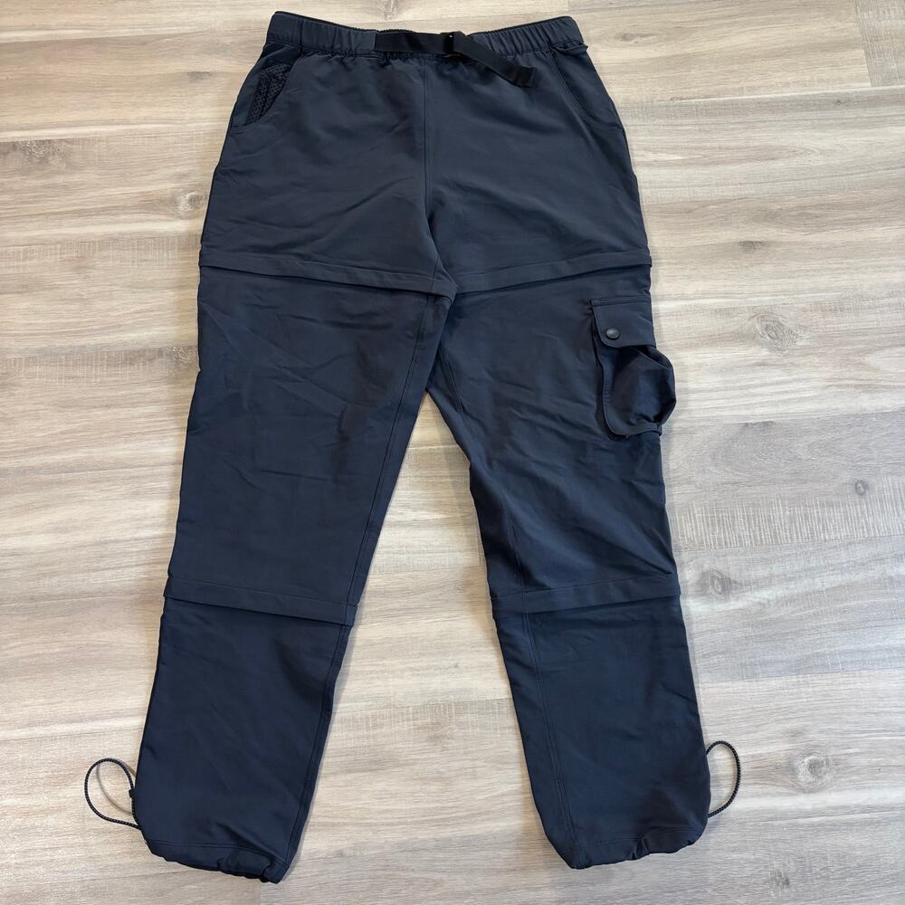 Outdoor Voices Rectrek Zip-Off Hiking Pants Women Size Large Black